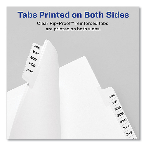 Avery-Style Preprinted Legal Bottom Tab Dividers, 26-Tab, Exhibit Y, 11 x 8.5, White, 25/Pack 25 x Divider(s) - Bottom Tab(s) - Exhibit Y - 1 Tab(s)/Set - 8.5" Divider Width x 11" Divider Length - Letter - 8.50" Width x 11" Length - White Paper Di (12398)