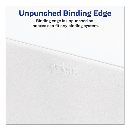 Avery-Style Preprinted Legal Bottom Tab Divider, 26-Tab, Exhibit F, 11 x 8.5, White, 25/PK 25 x Divider(s) - Bottom Tab(s) - Exhibit F - 1 Tab(s)/Set - 8.5" Divider Width x 11" Divider Length - Letter - 8.50" Width x 11" Length - White Paper Divid (11945)