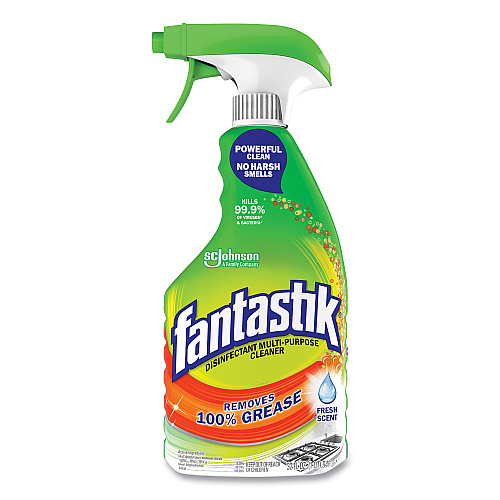 Fantastik Disinfectant Multi-Purpose Cleaner Fresh Scent, 32 oz Spray Bottle, 8/Carton (366095)