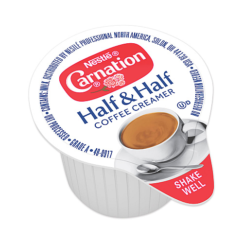 Carnation Half and Half, 0.3 oz Mini Cups, 360/Carton (18894)