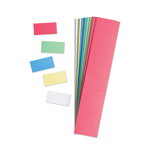 U Brands Data Card Replacement, 2 x 1, Assorted Colors, 1,000/Pack (FM1312)