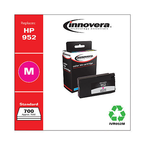 Innovera Remanufactured Magenta Ink, Replacement for 952 (L0S52AN), 700 Page-Yield (IVR952M)