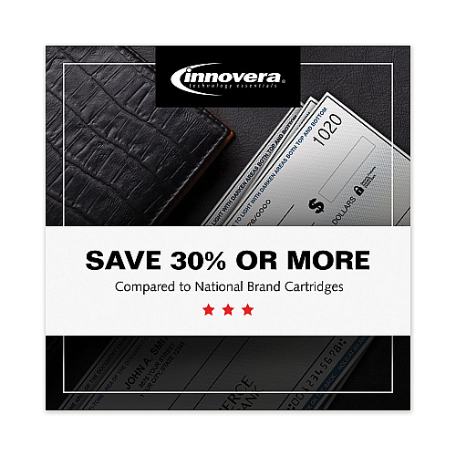 Innovera Remanufactured Black High-Yield MICR Toner, Replacement for 61XM (C8061XM), 10,000 Page-Yield (IVR83061TMICR)