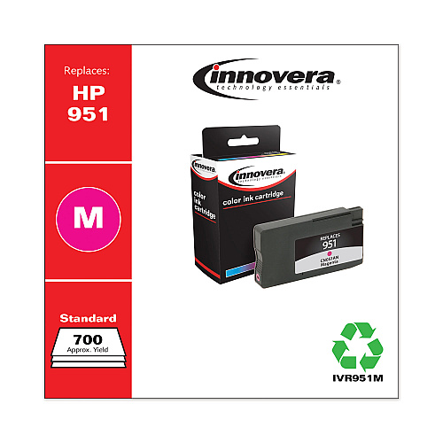 Innovera Remanufactured Magenta Ink, Replacement for 951 (CN051AN), 700 Page-Yield (IVR951M)