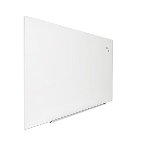 Universal Frameless Magnetic Glass Marker Board, 72 x 48, White Surface (UNV43204)