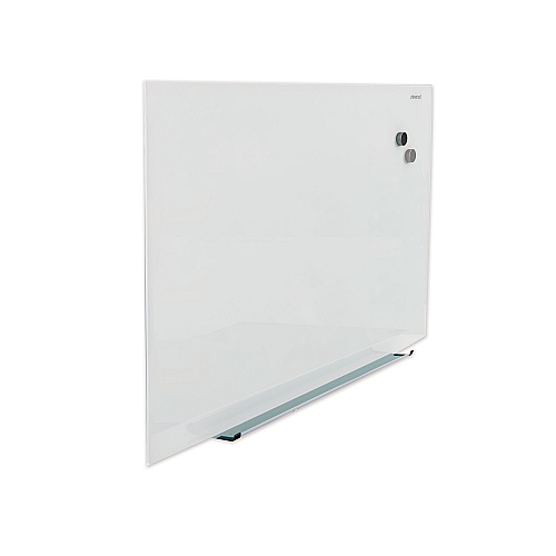 Universal Frameless Magnetic Glass Marker Board, 36 x 24, Translucent Frost Surface (UNV43202)
