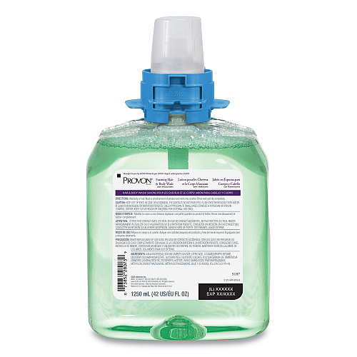PROVON Foaming Hair and Body Wash With Moisturizers Refill, Cucumber Melon Scent, 1,250 mL, 4/Carton (518704CT)