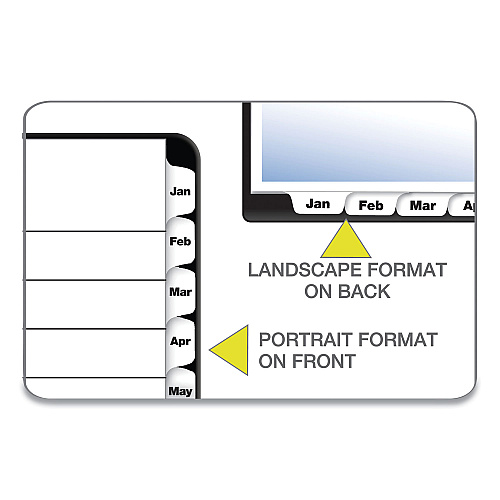 Cardinal OneStep Printable Table of Contents and Dividers, 12-Tab, Jan. to Dec., 11 x 8.5, White, White Tabs, 1 Set 12 x Divider(s) - Printed Tab(s) - Month - Jan-Dec - 12 Tab(s)/Set - 9" Divider Width x 11" Divider Length - Letter - 8.50" Width x (60313)