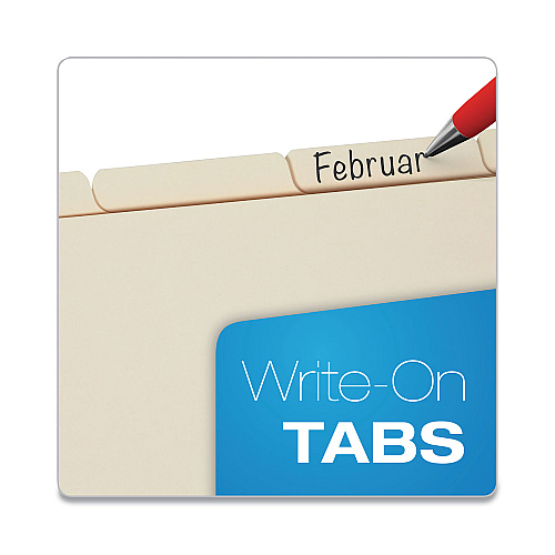 Oxford Write-On Tab Dividers, 5-Tab, 11 x 8.5, Manila, 20 Sets (13V)