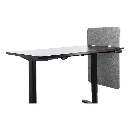 Lumeah Desk Modesty Adjustable Height Desk Screen Cubicle Divider and Privacy Partition, 23.5 x 1 x 36, Polyester, Gray (LUDM24361G)