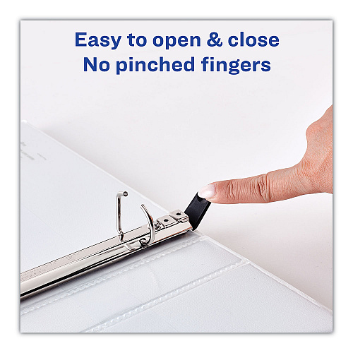 Avery Heavy-Duty Non Stick View Binder with DuraHinge and Slant Rings, 3 Rings, 3" Capacity, 11 x 8.5, White, 2/Pack (79791)