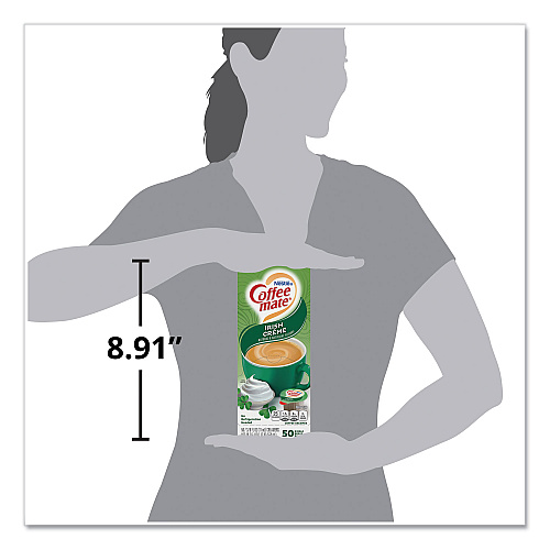Coffee-mate Liquid Coffee Creamer, Irish Creme, 0.38 oz Mini Cups, 50/Box, 4 Boxes/Carton, 200 Total/Carton (35112CT)