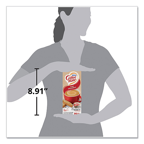 Coffee-mate Liquid Coffee Creamer, Original, 0.38 oz Mini Cups, 50/Box (35110BX)
