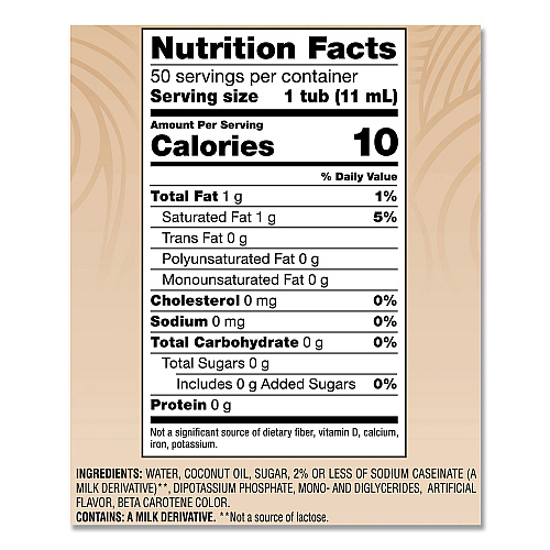 Coffee-mate Liquid Coffee Creamer, Original, 0.38 oz Mini Cups, 50/Box, 4 Boxes/Carton, 200 Total/Carton (35110CT)