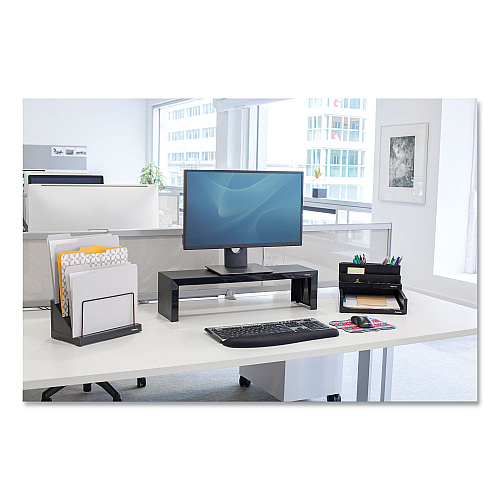 Fellowes Designer Suites Shelf, 30 lb Capacity, 26 x 7 x 6.75, Black Pearl (8038801)