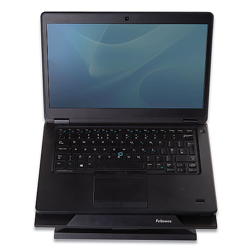 Fellowes Designer Suites Laptop Riser, 13.19" x 11.19" x 4", Black Pearl, Supports 25 lbs (8038401)