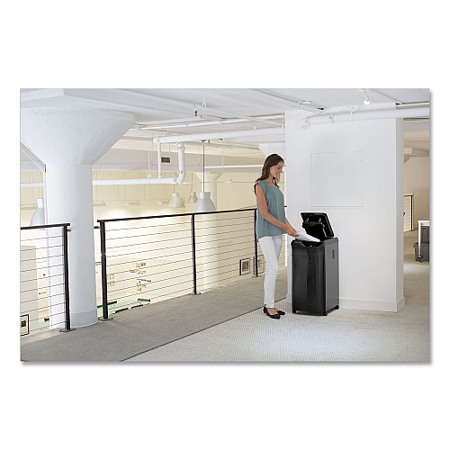Fellowes AutoMax 350C Auto Feed Cross-Cut Shredder, 350 Auto/12 Manual Sheet Capacity (4964001)