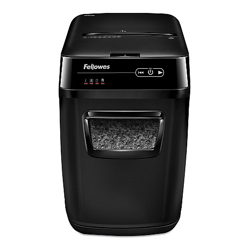 Fellowes AutoMax 200M Auto Feed Micro-Cut Shredder, 200 Auto/10 Manual Sheet Capacity (4656201)