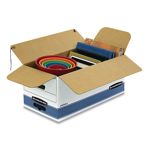 Bankers Box STOR/FILE Medium-Duty Strength Storage Boxes, Letter Files, 12" x 24.13" x 10.25", White, 20/Carton (0070409)