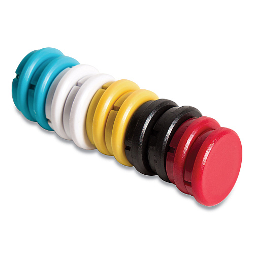 U Brands Board Magnets, Circles, Assorted Colors, 0.75" Diameter, 10/Pack (IM140909)