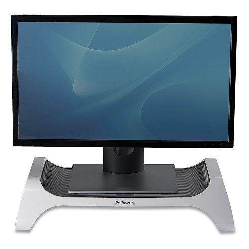 Fellowes I-Spire Series Monitor Lift, 20" x 8.88" x 4.88", White/Gray, Supports 25 lbs (9311101)