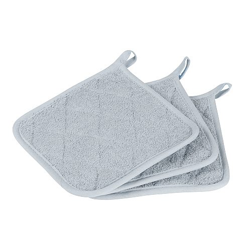 Cooks Linen Pot Holder 7x7 Grey - Case Of 144 (POT-GREY-CS)
