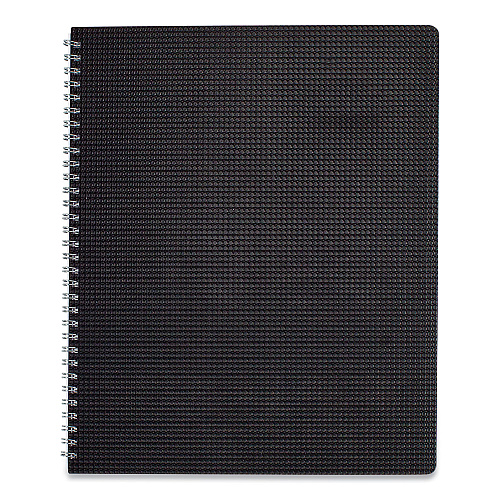 Brownline DuraFlex Weekly Planner, 11 x 8.5, Black Cover, 12-Month (Jan to Dec): 2026 (CB950VBLK)