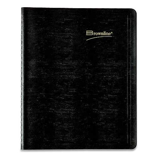 Brownline Essential Collection 14-Month Ruled Monthly Planner, 8.88 x 7.13, Black Cover, 14-Month: Dec 2025 to Jan 2027 (CB1200BLK)