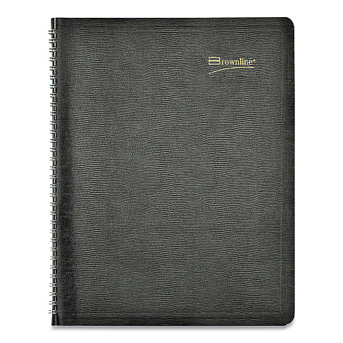 Brownline Essential Collection 14-Month Ruled Monthly Planner, 11 x 8.5, Black Cover, 14-Month: Dec 2025 to Jan 2027 (CB1262BLK)