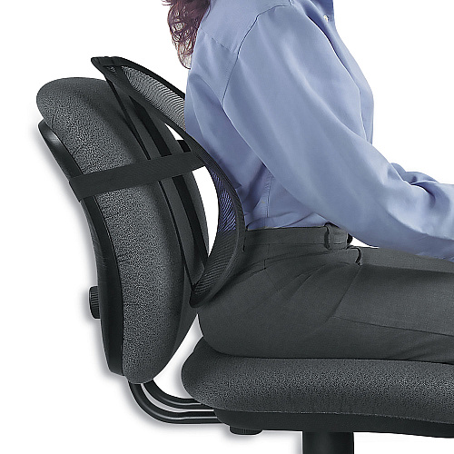 Fellowes Office Suites Mesh Back Support, 17.75 x 5 x 15, Black (8036501)