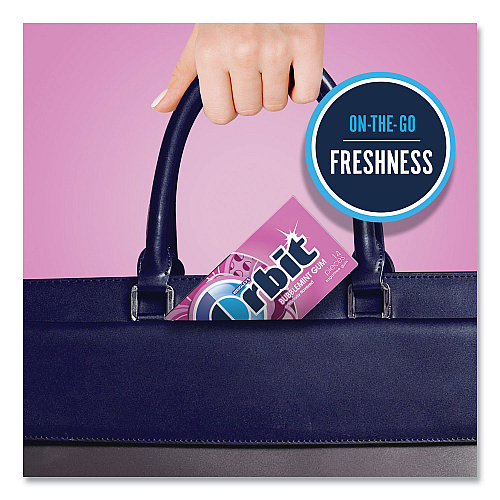 Orbit Sugar-Free Chewing Gum, Bubblemint, 12/Box (WMW21489)