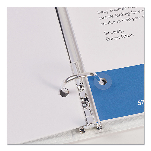 Avery Dispenser Pack Hole Reinforcements, 0.25" Dia, Clear, 200/Pack, (5721) (05721)