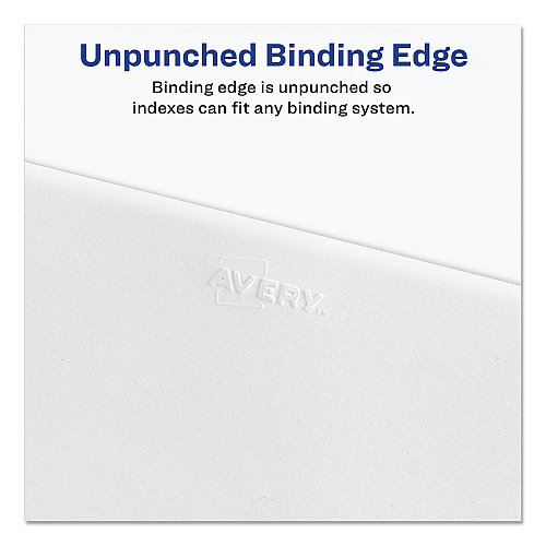 Avery Preprinted Legal Exhibit Side Tab Index Dividers, Allstate Style, 10-Tab, 3, 11 x 8.5, White, 25/Pack (82201)