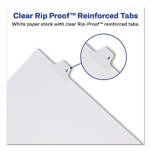 Avery Preprinted Legal Exhibit Side Tab Index Dividers, Allstate Style, 10-Tab, 29, 11 x 8.5, White, 25/Pack 25 x Divider(s) - Side Tab(s) - 29 - 1 Tab(s)/Set - 8.5" Divider Width x 11" Divider Length - Letter - 8.50" Width x 11" Length - White Pa (82227)