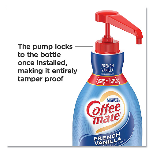 Coffee-mate Liquid Coffee Creamer, French Vanilla, 1.5 Liter Pump Bottle, 2/Carton (31803CT)