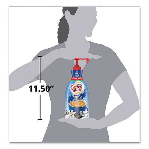Coffee-mate Liquid Coffee Creamer, French Vanilla, 1500mL Pump Bottle (31803)