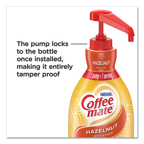 Coffee-mate Liquid Coffee Creamer, Hazelnut, 1500mL Pump Bottle (31831)