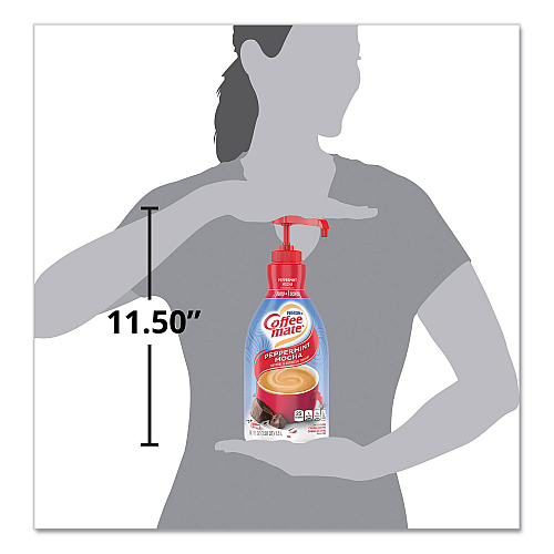 Coffee-mate Liquid Coffee Creamer, Peppermint Mocha, 1500mL Pump Bottle (29600)
