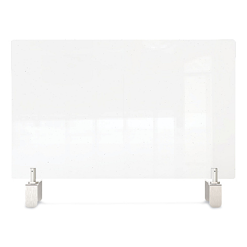 Ghent Clear Partition Extender with Attached Clamp, 36 x 3.88 x 30, Thermoplastic Sheeting (PEC3036A)