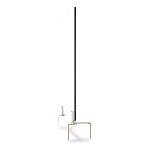 Ghent Clear Partition Extender with Attached Clamp, 29 x 3.88 x 24, Thermoplastic Sheeting (PEC2429A)