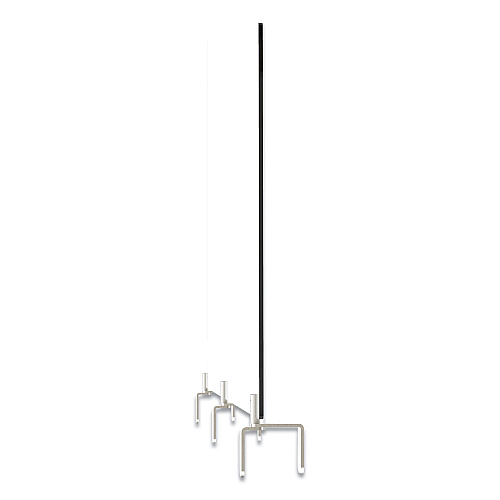 Ghent Clear Partition Extender with Attached Clamp, 48 x 3.88 x 30, Thermoplastic Sheeting (PEC3048A)