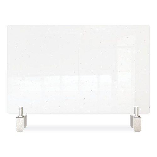 Ghent Clear Partition Extender with Attached Clamp, 42 x 3.88 x 24, Thermoplastic Sheeting (PEC2442A)