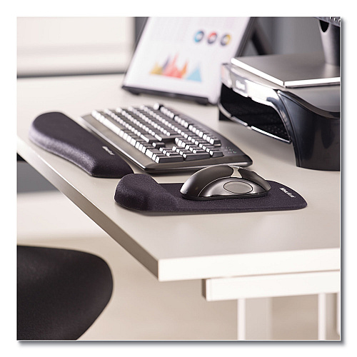 Fellowes PlushTouch Keyboard Wrist Rest, 18.12 x 3.18, Graphite (9252301)