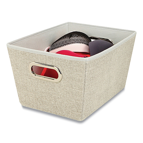 Macbeth Collection Storage Tote, Medium, 7.5" x 10.8" x 13", Tan (25434FEJ)