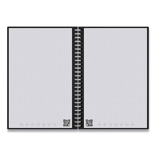 Rocketbook Wave Smart Reusable Notebook, Dotted Rule, Blue Cover, (40) 9.5 x 8.5 Sheets (WAVSKA)