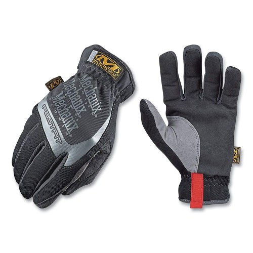 Mechanix Wear FastFit Work Gloves, Black/Gray, Large (MFF05010