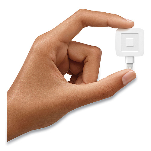 Square Reader for Magstripe Lightning Connector, White (0523)