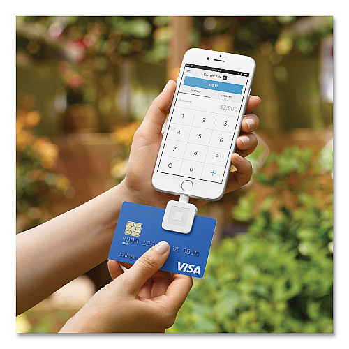 Square Reader for Magstripe Lightning Connector, White (0523)