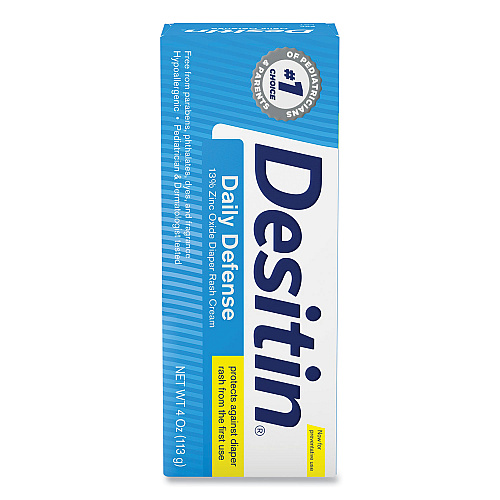 Desitin Daily Defense Baby Diaper Rash Cream with Zinc Oxide, 4 oz Tube (00301)