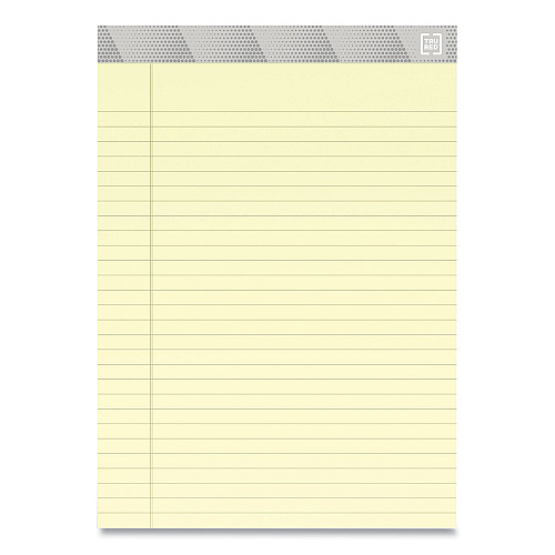 TRU RED Notepads, Wide/Legal Rule, 50 Canary-Yellow 8.5 x 11.75 Sheets, 12/Pack (24419913)